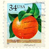 USA orange stamp circa 2001